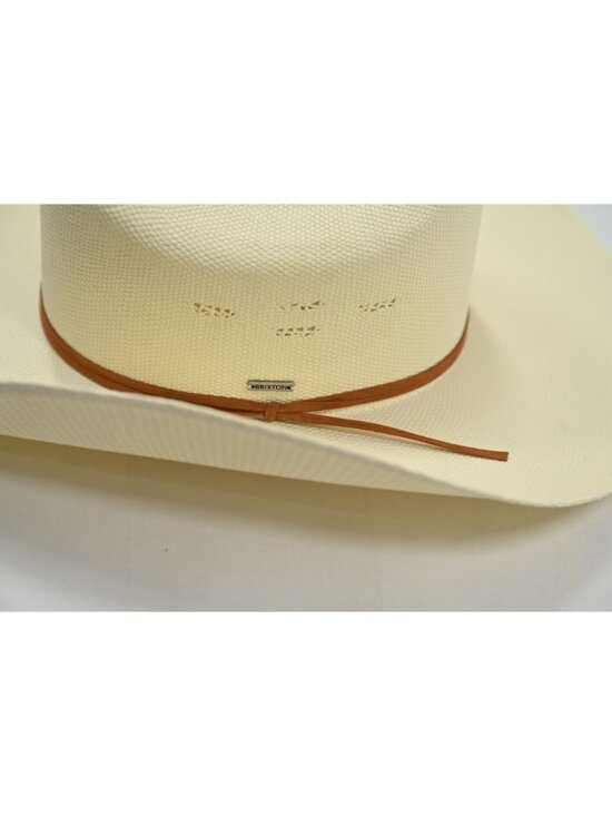 Brixton Laredo Straw Cowboy Hat in Bone main image 5